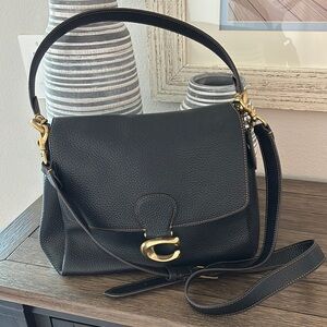 Coach Black Leather May Shoulder Bag
